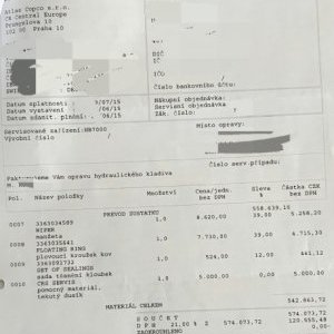 foto 6t kladivo 210mm 180bar PO REPASI AtlasCopco/Epiroc HB7000